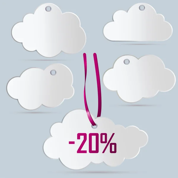 Beş bulutlar Etiketler