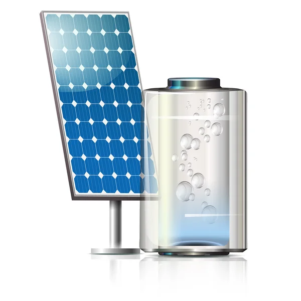 Güneş panelleri ön ve pil