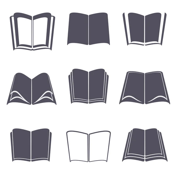 Esboza un conjunto de libros — Vector de stock