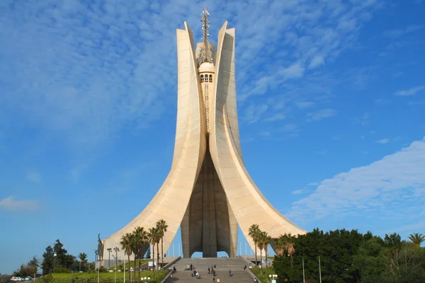 Martyrs' Mmorial av alger kapital staden av Algeriet, Royaltyfria Stockbilder