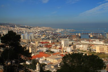 Algiers capital city of Algeria clipart