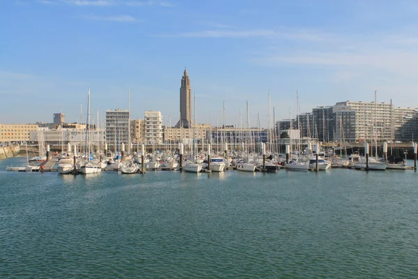 Marina Port w le Havre, Francja — Zdjęcie stockowe