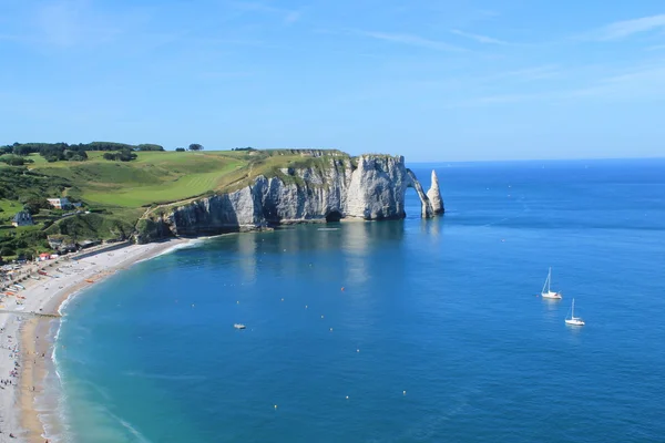 Etretat, città normanna in Francia — Foto Stock