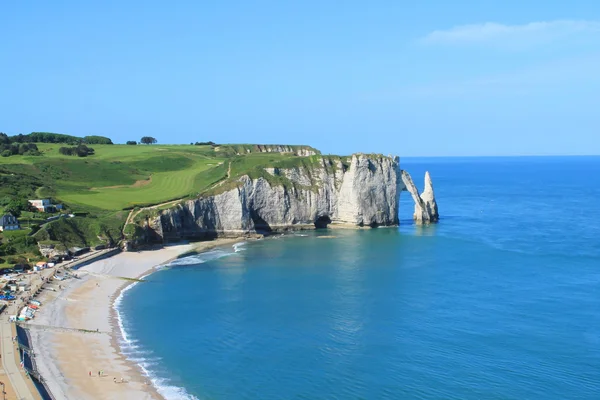 Etretat, Normanské město ve Francii — Stock fotografie