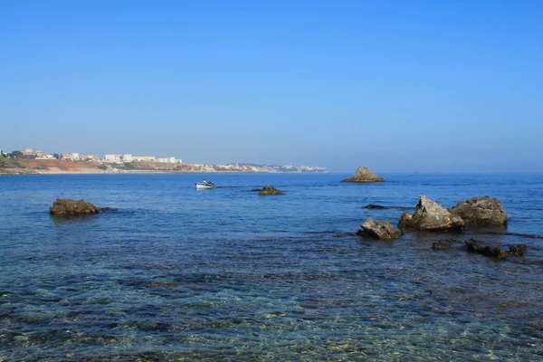 Surcouf, playa en la costa argelina, Argel — Foto de Stock