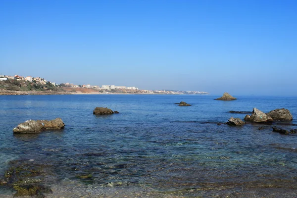 Surcouf, playa en la costa argelina, Argel — Foto de Stock