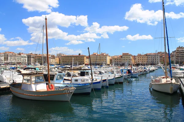 Stary port w Marsylii, Francja — Zdjęcie stockowe