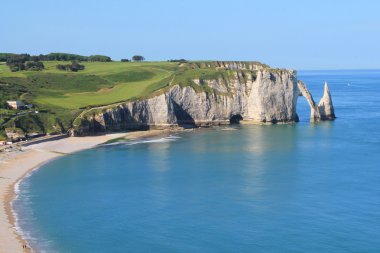 Norman şehir Etretat, turizm ve tarım