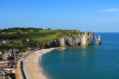 Norman şehir Etretat, turizm ve tarım