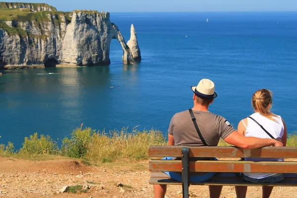 Norman şehir Etretat, turizm ve tarım