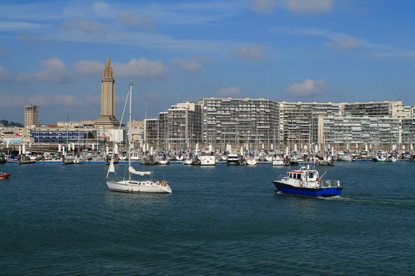 Le Havre, a francia normann város Marina — Stock Fotó