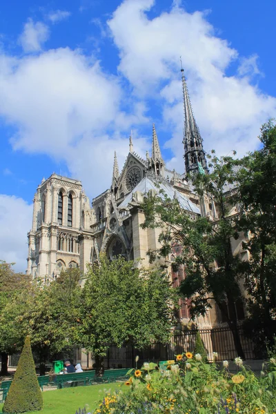 Katedral notre dame de paris, Fransa — Stok fotoğraf