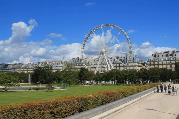 Ferris wheel di paris, france — Stok Foto