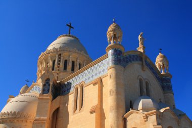 Basilica Notre Dame d'Afrique in Algiers, Algeria clipart