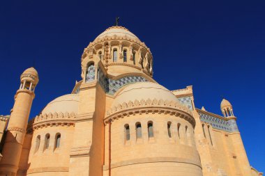 Basilica notre Dame d'Afrique in Algiers, Algeria clipart