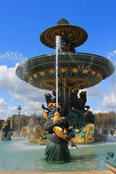 Fontana della concordia a Parigi, Francia — Foto Stock