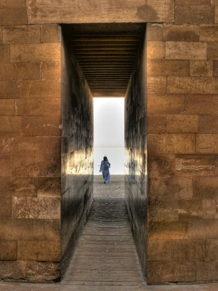 saqqara (Mısır, karmaşık djoser morg girişi)