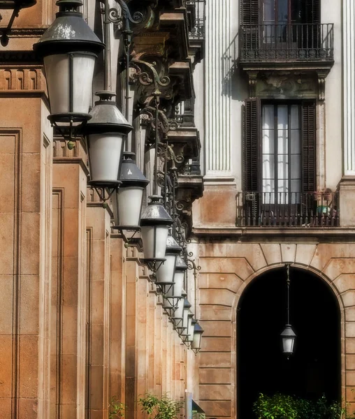 Detalle de farolas alineadas —  Fotos de Stock