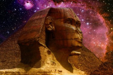 Sphinx and small Magellanic Cloud (Elements of this image furnis clipart