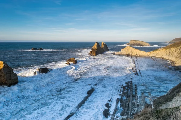 Waves at cantabrian coast — Stock Photo, Image