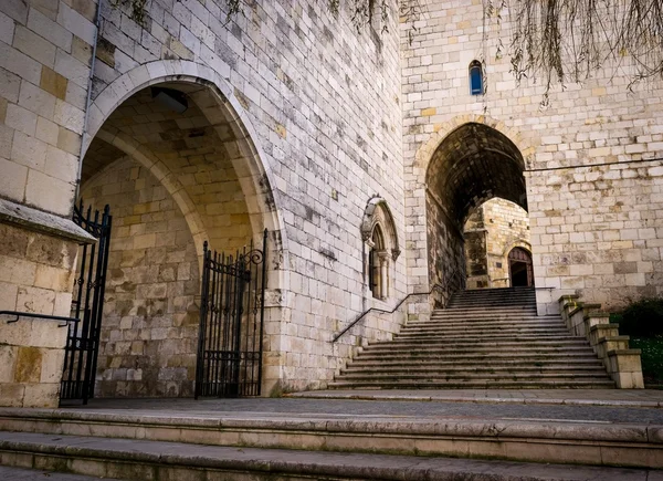 Catedral de Santander, fachada y escalera secundaria de acceso —  Fotos de Stock