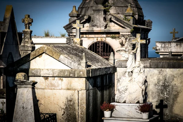 Túmulos no cemitério Fotografias De Stock Royalty-Free