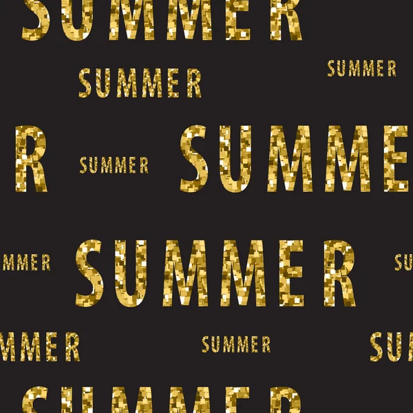 Modèle d'été or — Image vectorielle