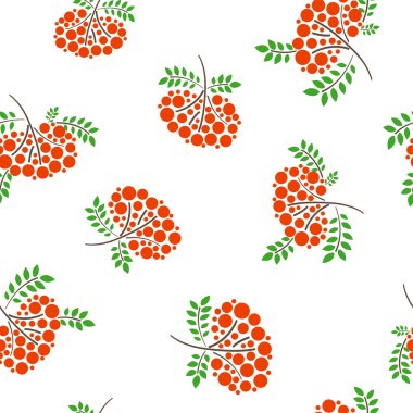 dalları kırmızı meyveler ve yaprakları ile