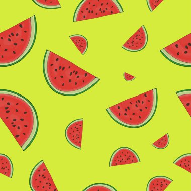 karpuz dilimleri ile desen 