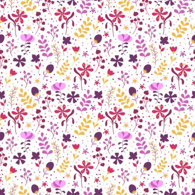 Güzel çiçeklerle kusursuz desen