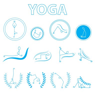 Yoga kutsal kişilerin resmi ile ayarla