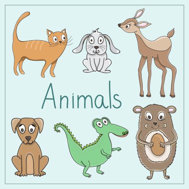 sevimli hayvanlar ile ayarla