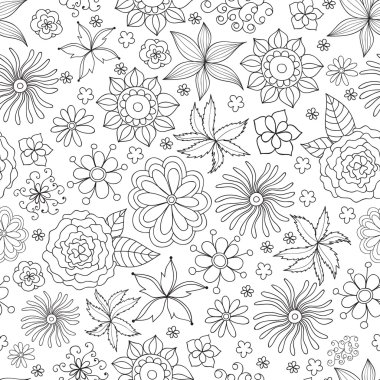 Dikişsiz desen çiçek arka plan