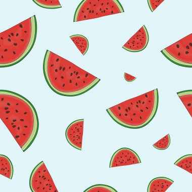 karpuz dilimleri ile desen
