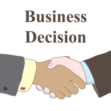 el sıkışma ile iş illüstrasyon