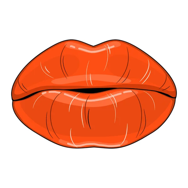 Ilustración con labios de mujer — Archivo Imágenes Vectoriales