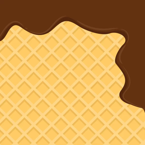 Tasty wafer background — Stock Vector