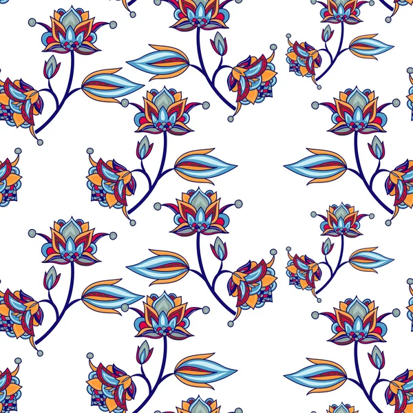 Blommor - sömlösa mönster — Stock vektor