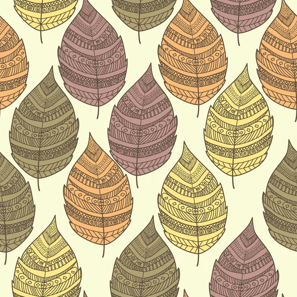 Patroon met Herfstbladeren — Stockvector