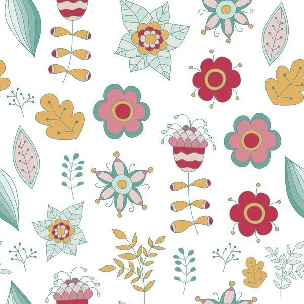 Heldere mooie bloemen — Stockvector