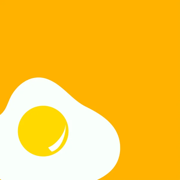 तळलेल्या अंडीसह स्पष्टीकरण — स्टॉक व्हेक्टर