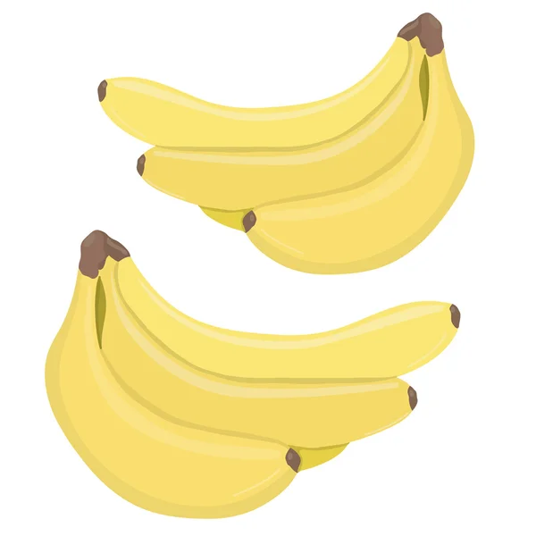 Illustratie met bananen eten — Stockvector