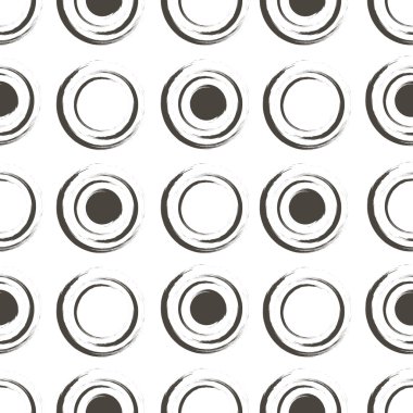 Siyah ve beyaz renklerde seamless modeli