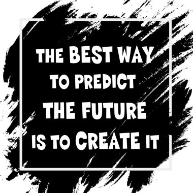 Alıntı ile motivasyon posteri