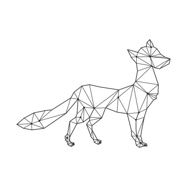Minimalist geometrik fox