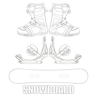 Snowboard ekipman ile ayarla