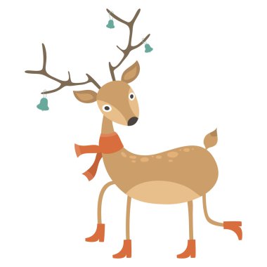 Bot ve eşarp ile geyik.