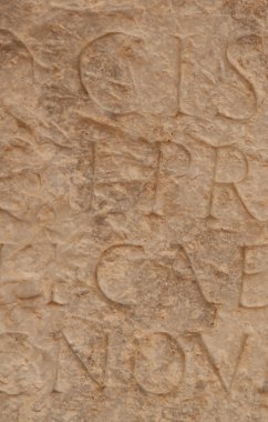 eski marbl üzerinde eski Yunanca bir yazıt parçası