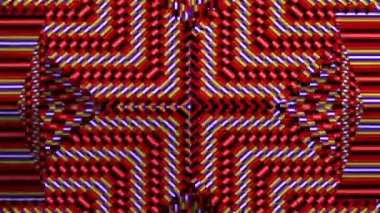 kaleidoscope with stripes. abstract background with moving lines.