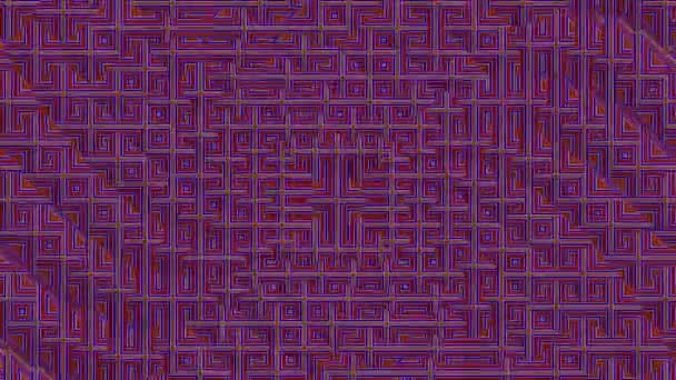 Kaleidoskop mit Streifen. abstrakter Hintergrund mit beweglichen Linien. — Stockvideo